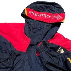 Vintage Columbia Sport Pullover Navy Red Jacket Men’s Color Block SZ Mens Large